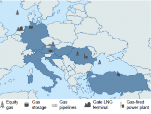 OMV Downstream Gas Landkarte